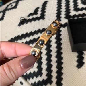 kate spade Jewelry - NWOT Gold-Tone Imitation Pearl Studded Cuff kate spade Jewelry - NWOT Gold-Tone Imitation Pearl Studded Cuff